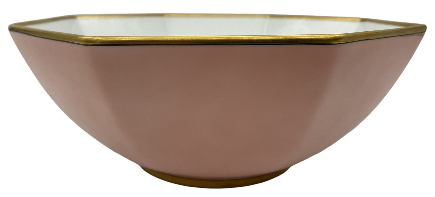 Fitz & Floyd Renaissance Peach 8 " Octagonal Vegetable Bowl