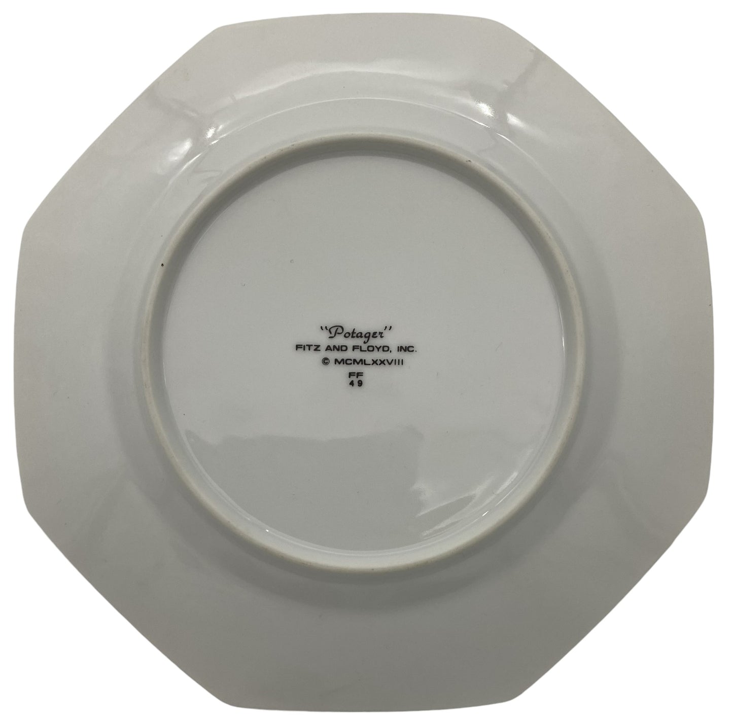 Fitz & Floyd Potager Octagonal Salad Plate