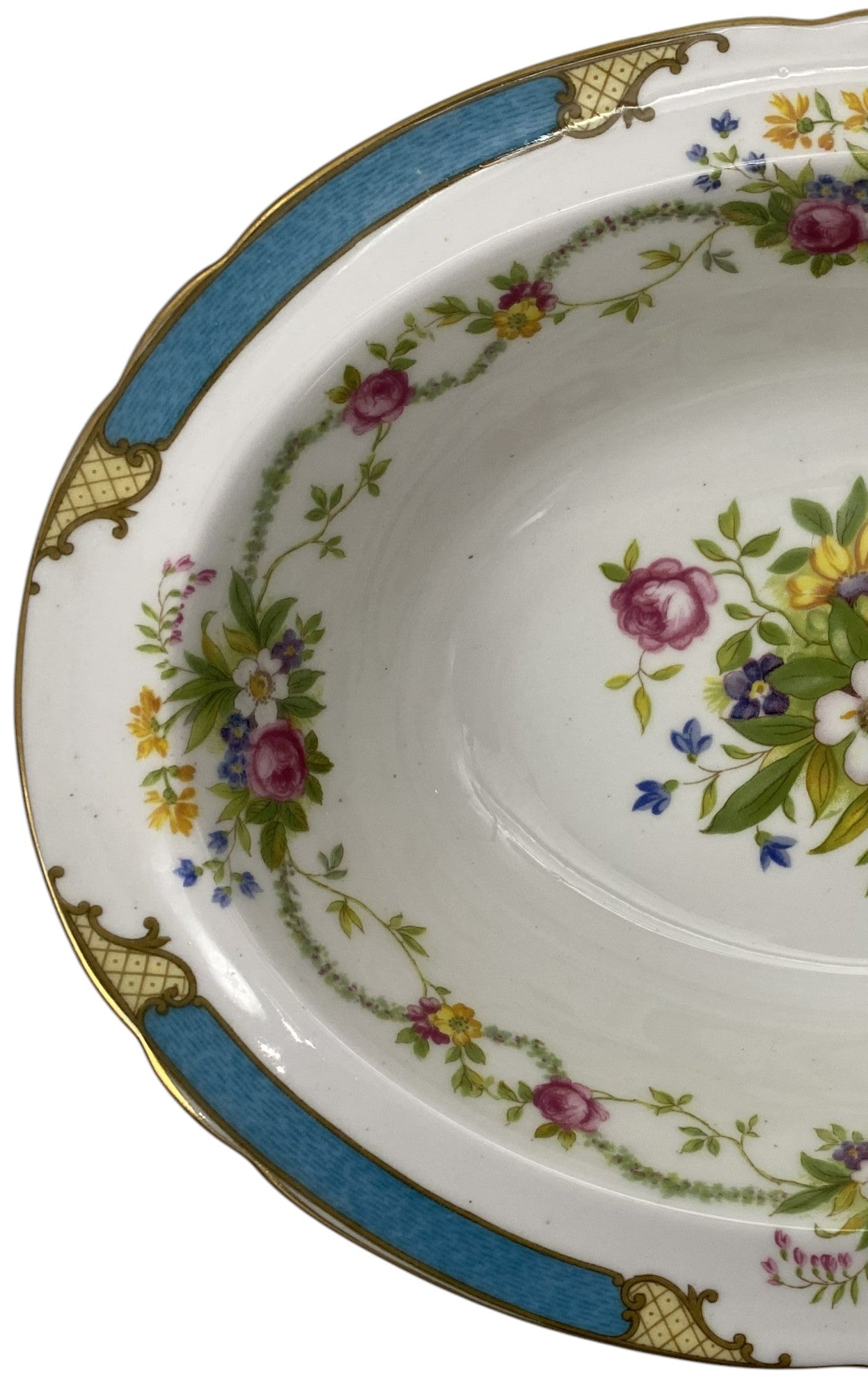 Shelley Dubarry Blue Oval Vegetable Bowl