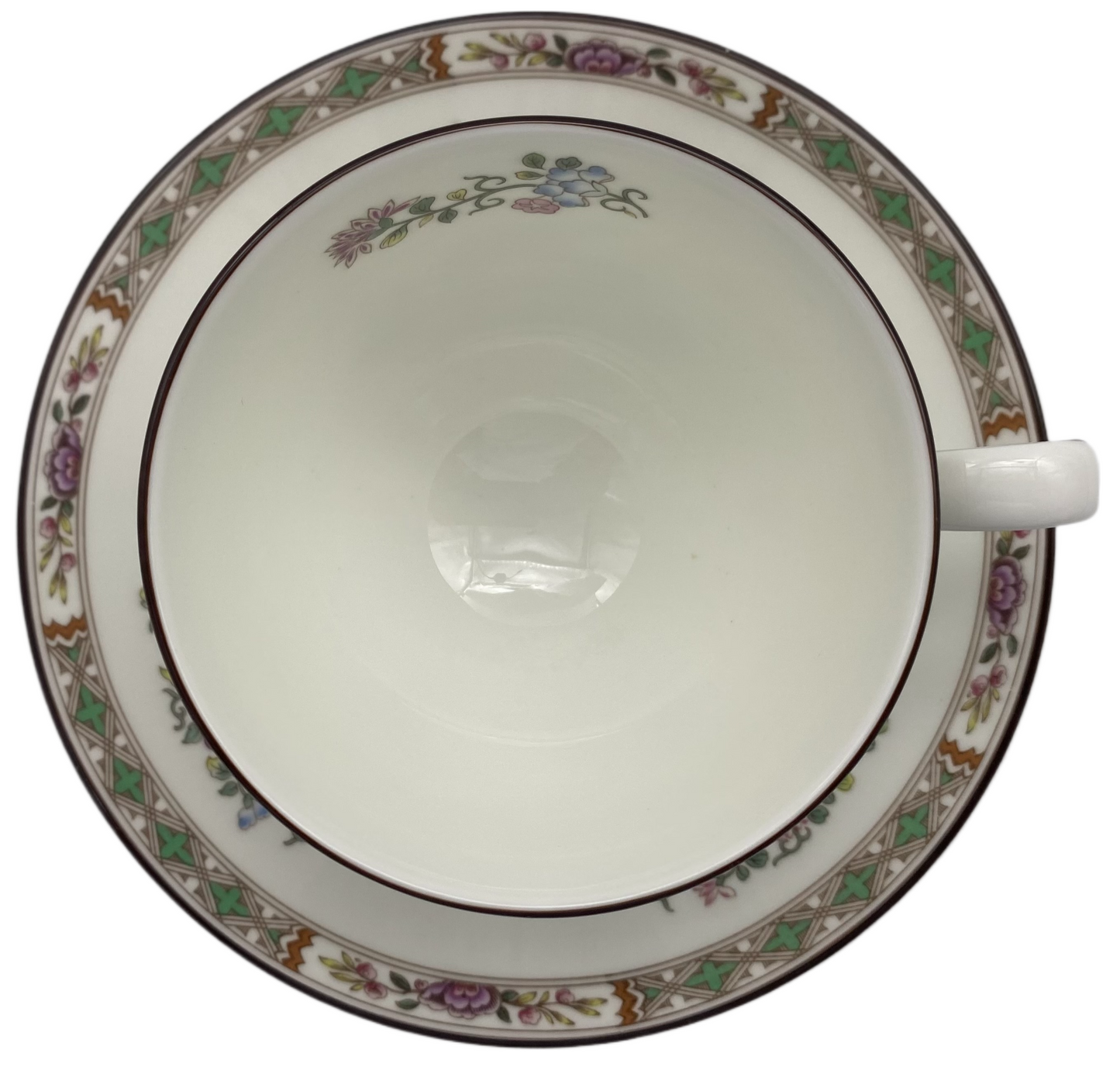 Wedgwood Kutani Crane Cup & Saucer