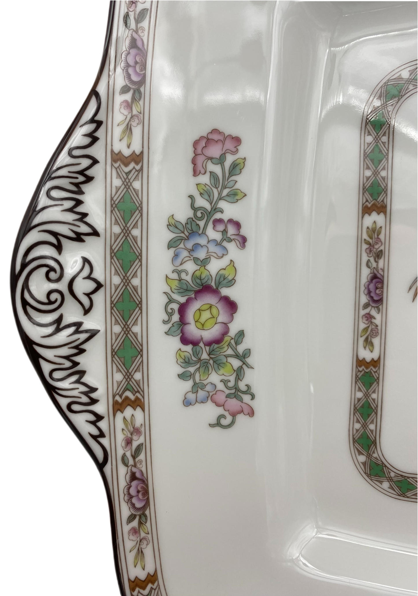 Wedgwood Kutani Crane Square Handled Cake Plate