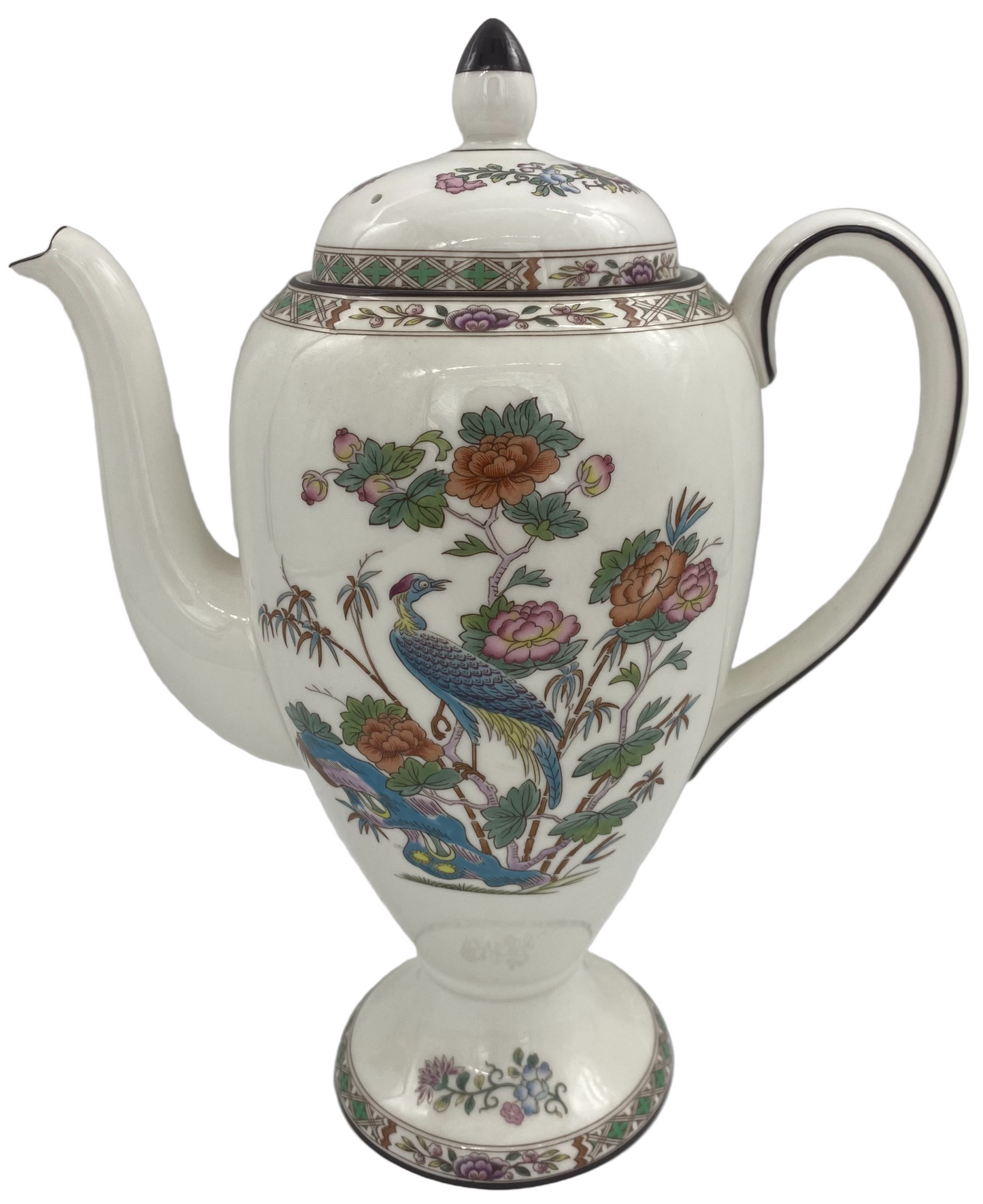 Wedgwood Kutani Crane Coffee Pot & Lid
