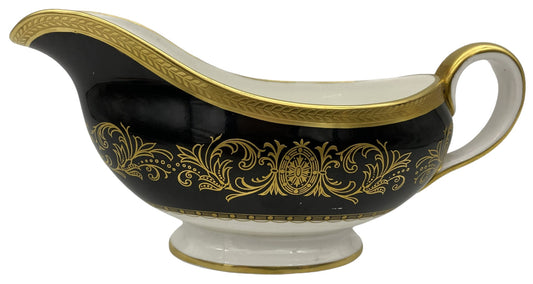 Aynsley 193 Imperial Onyx (Black) Gravy Boat