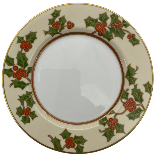 Fitz & Floyd Christmas Holly Salad Plate