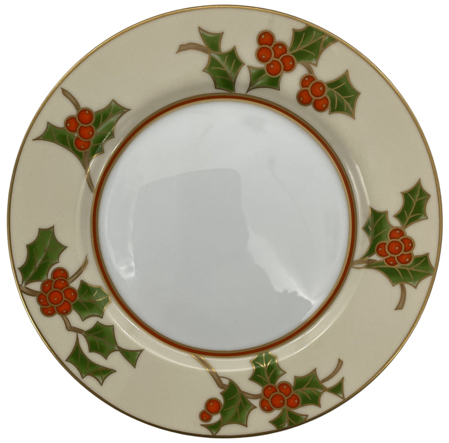 Fitz & Floyd Christmas Holly Bread & Butter Plate