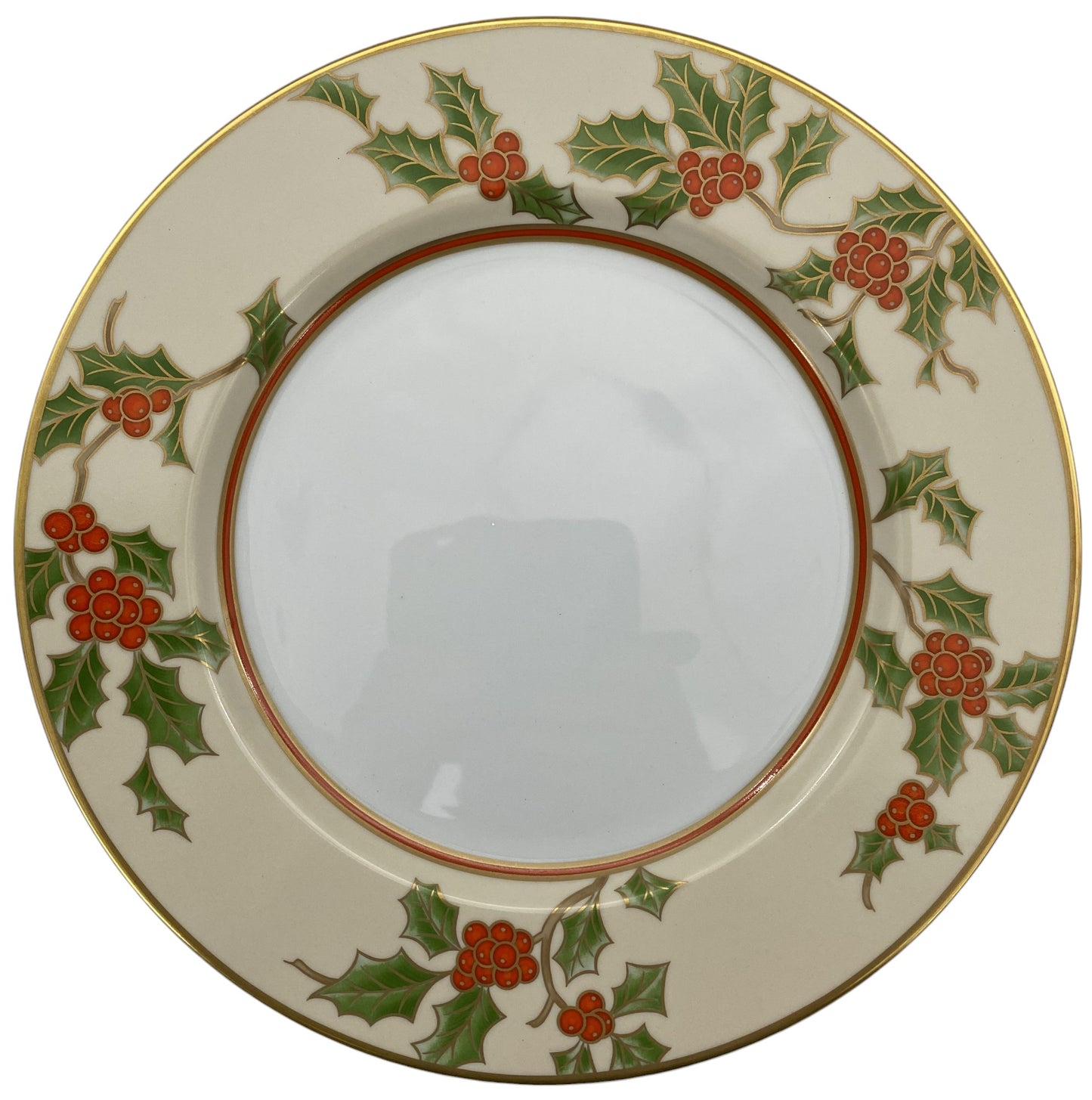 Fitz & Floyd Christmas Holly Service Plate Charger