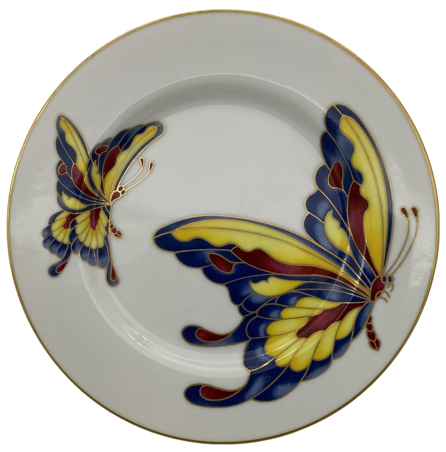 Fitz & Floyd Cloisonne Butterfly Salad Plate