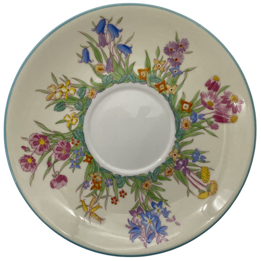 Wedgwood Prairie Flowers Saucer (Cream Soup Bowl)