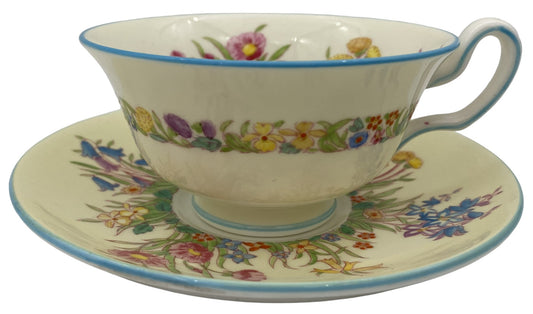 Wedgwood Prairie Flowers Cup & Saucer