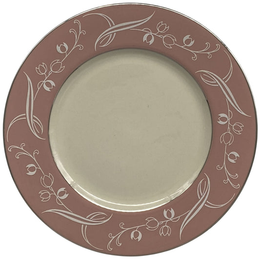 Flintridge Snow Tulip Pink Salad Plate