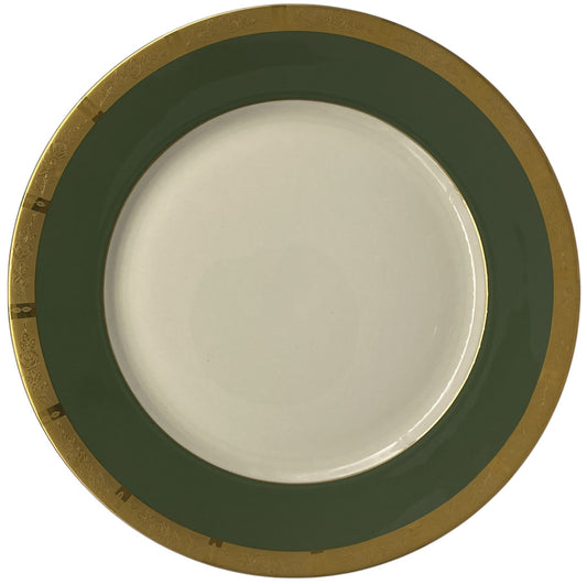 Flintridge Georgian Rose Spanish Green Dinner Plate