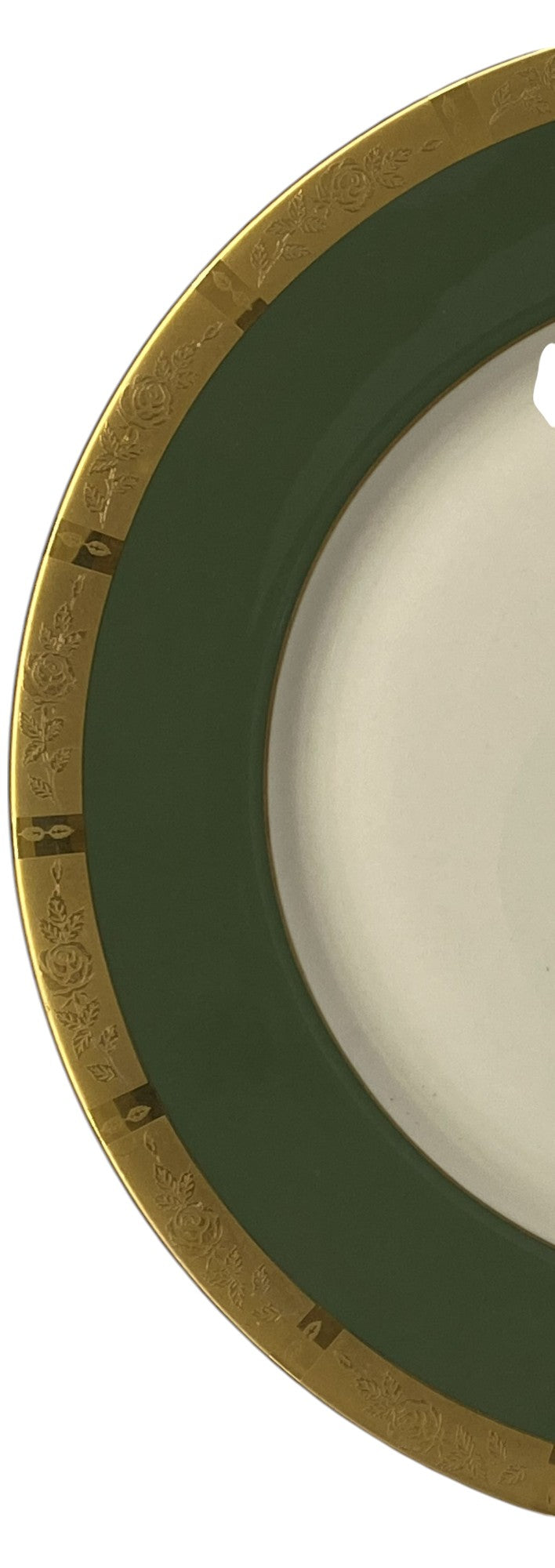 Flintridge Georgian Rose Spanish Green Dinner Plate