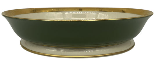 Flintridge Georgian Rose Spanish Green Oval Vegetable Bowl