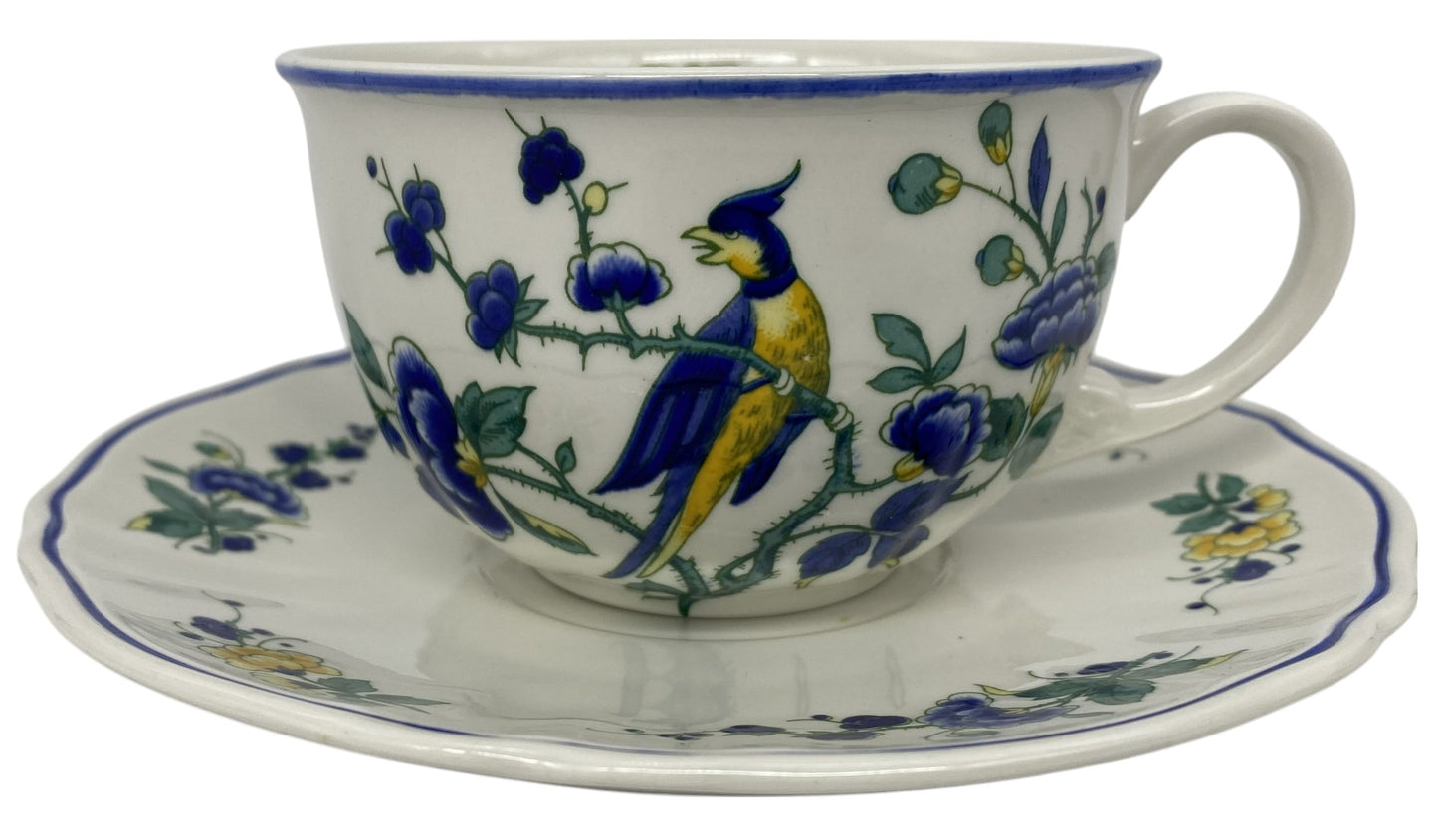 Villeroy & Boch Phoenix Blau Breakfast Cup & Saucer