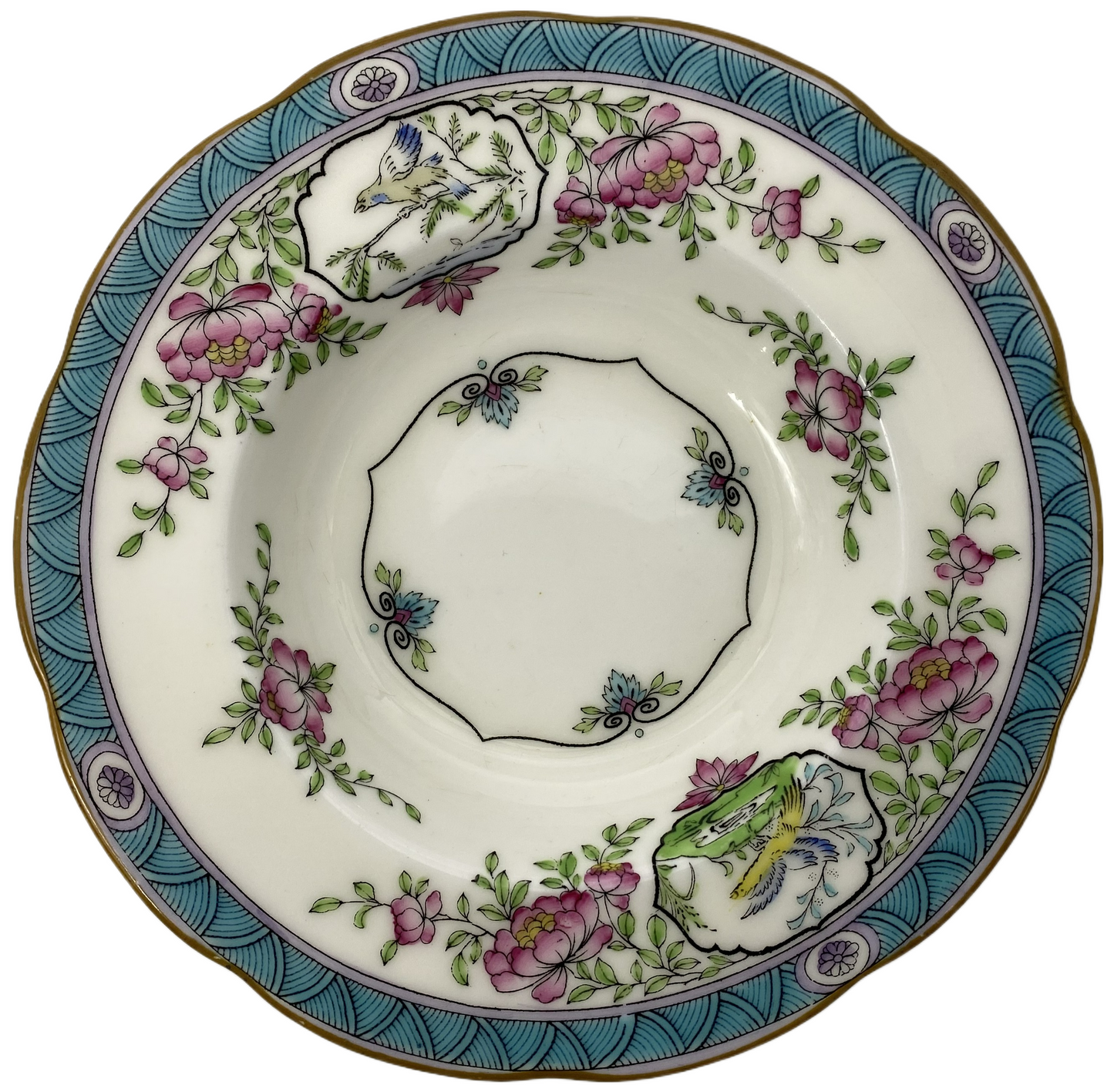 Minton Japonica B893 Rim Fruit Bowl (Scalloped)