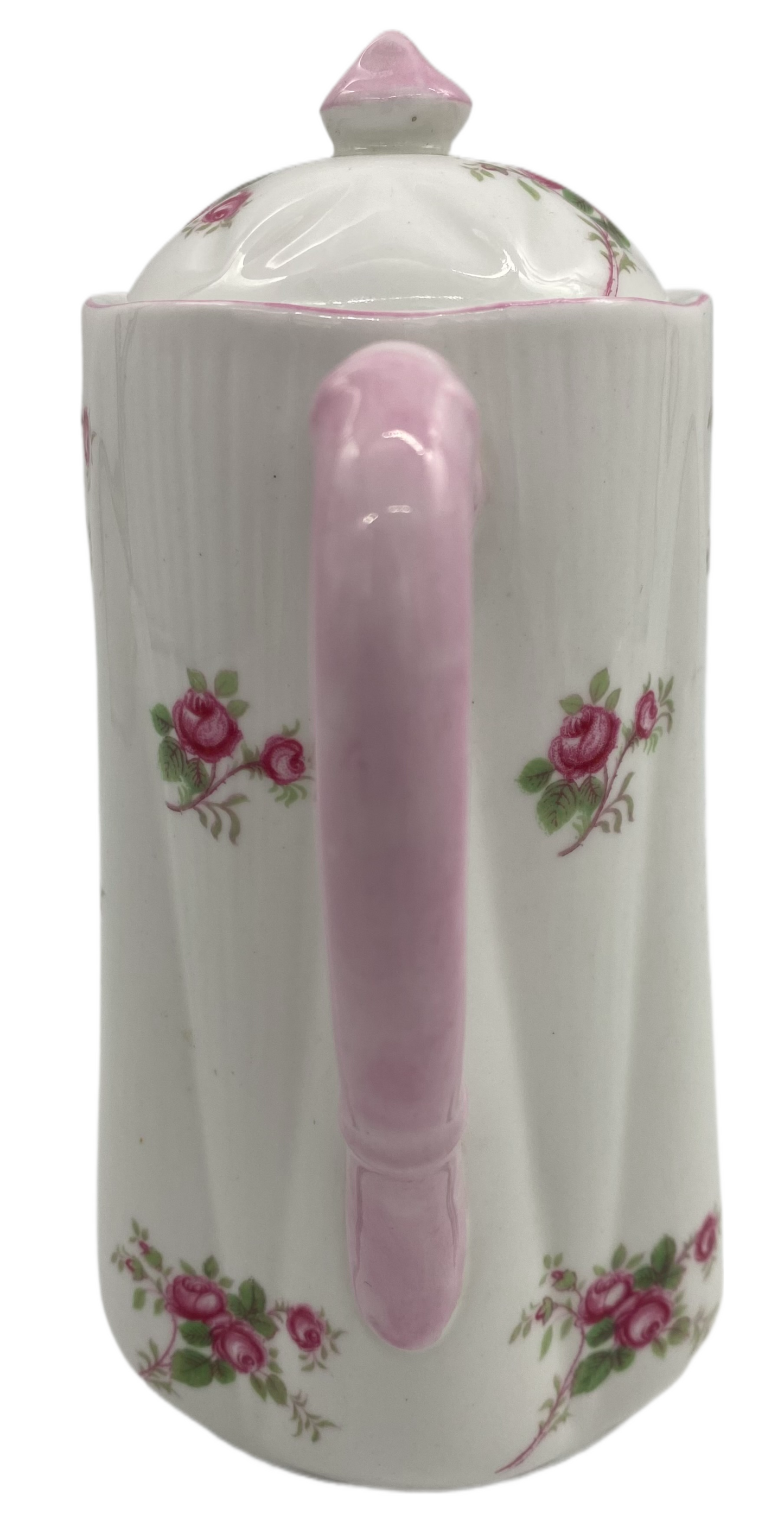 Shelley Bridal Rose Individual Coffee Pot & Lid