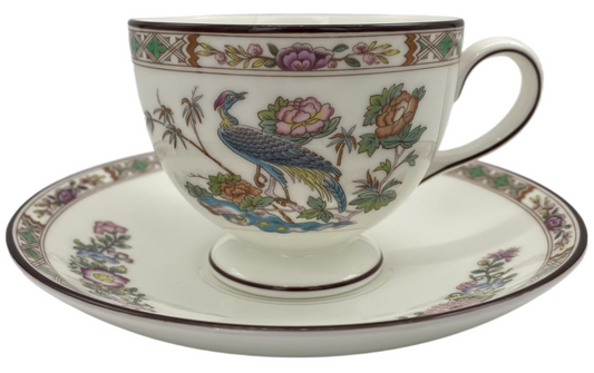 Wedgwood Kutani Crane Cup & Saucer