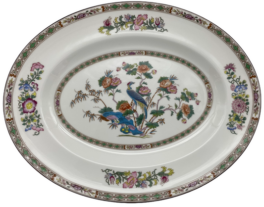 Wedgwood Kutani Crane 14 " Oval Serving Platter