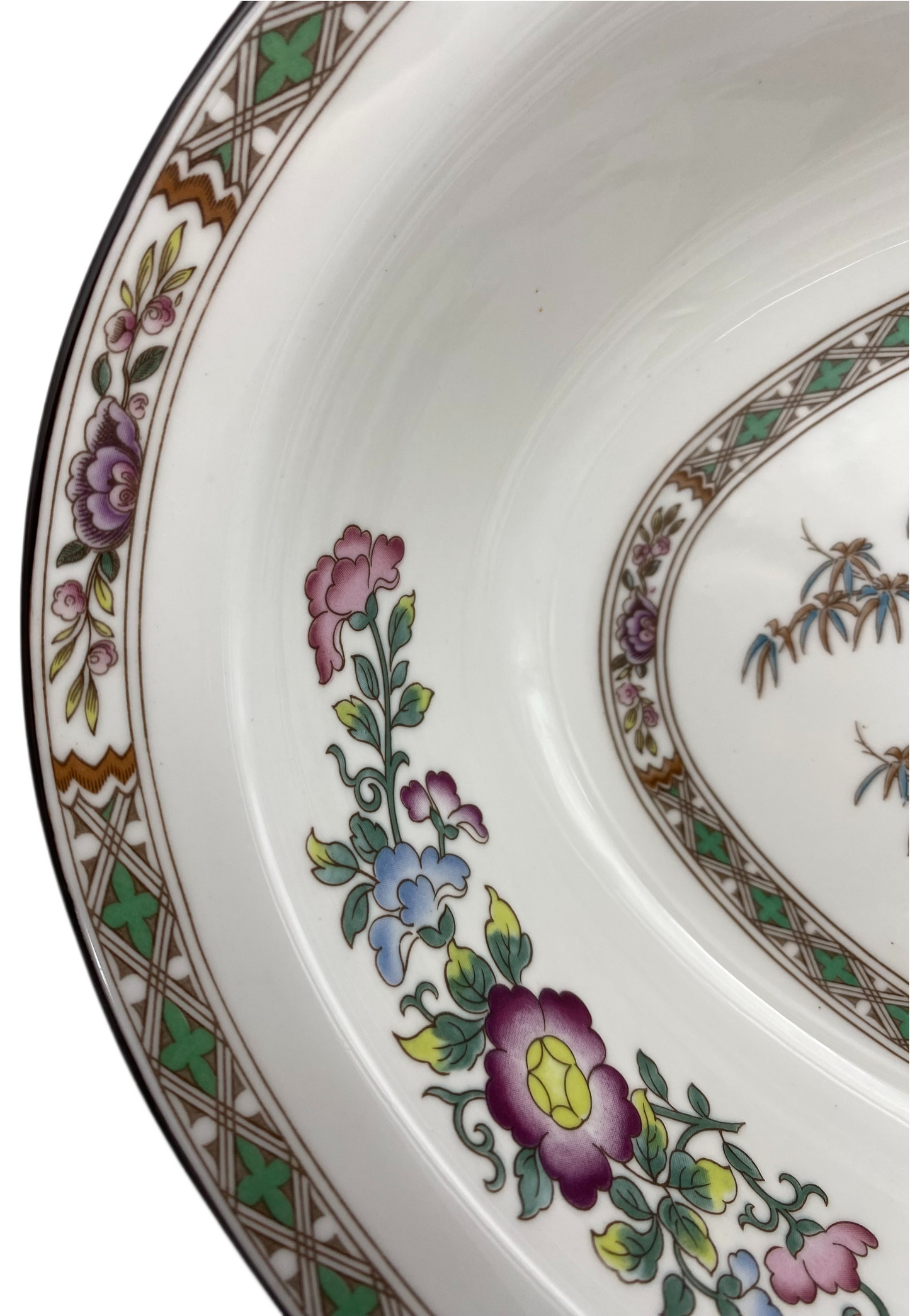 Wedgwood Kutani Crane Oval Vegetable Bowl