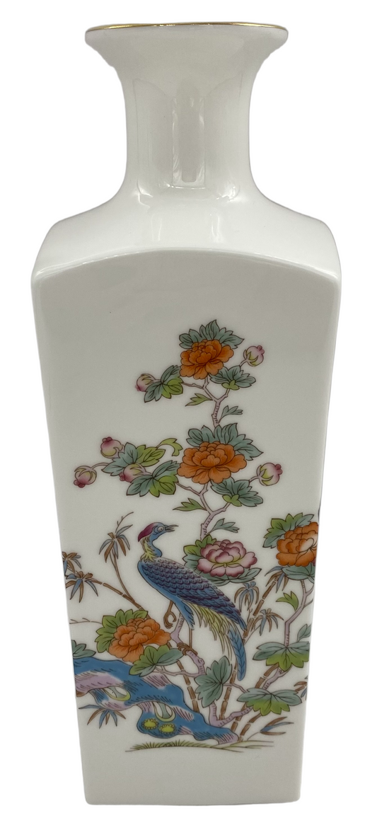 Wedgwood Kutani Crane 9 " Square Vase